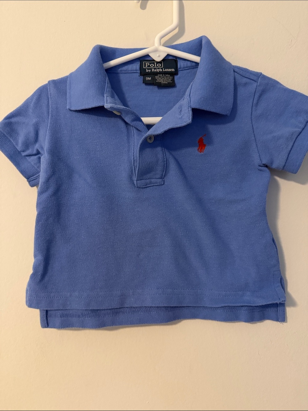 Polo by Ralph Lauren Toddler Light Blue Polo with Red Pony
